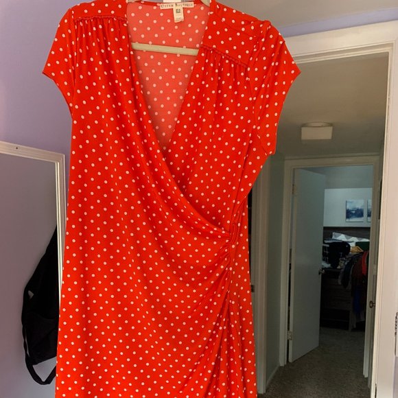 Uttam Boutique Cute Red Polka Dot Dress - Picture 7 of 8